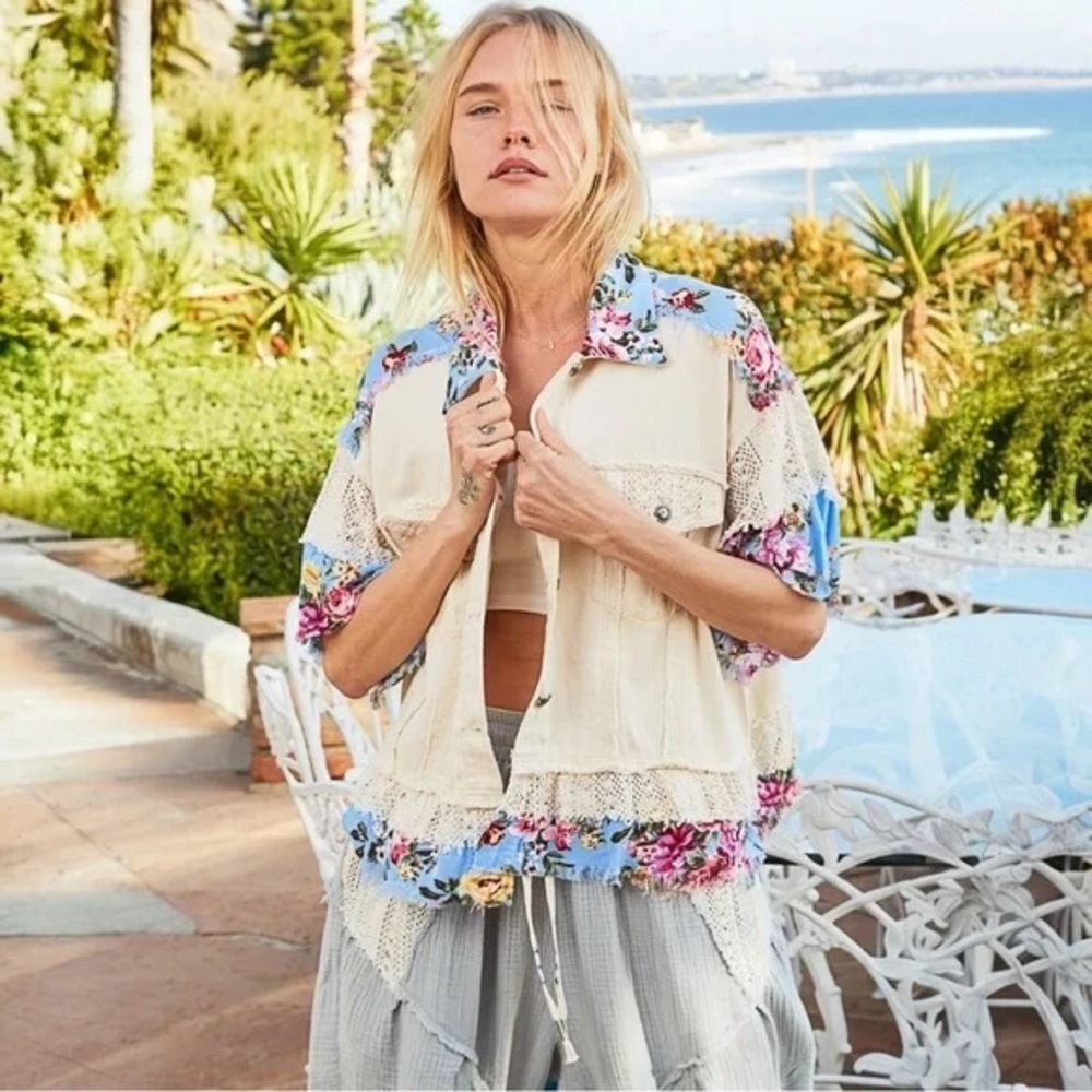 POL Freeform Patchwork Jacket NWT - image 1